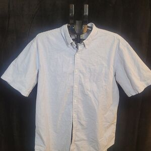 Men's Blue Seersucker Shirt